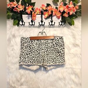 Guess Leopard Print Classic Denim Y2K Shorts